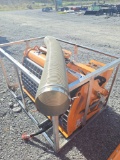 Skid steer double discharge concrete mixer
