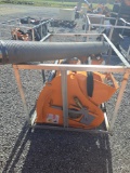 Skid steer double discharge concrete mixer