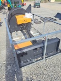 Land honor Skid steer articulating brush cutter attachment w/ controller