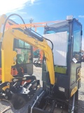 FF industrial FF13 Mini excavator w/ full cab, thumb and blade