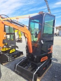 FF industrial FF13 Mini excavator w/ full cab, thumb and blade