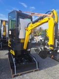 FF industrial FF13 Mini excavator w/ full cab, thumb and blade