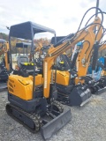 Infront YFE15 Mini excavator w/ hydrolic thumb and cab roof