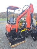FF industrial FF15 Mini excavator w/ cab roof, thumb and blade