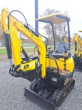 FF industrial FF15 Mini excavator w/ cab roof, thumb and blade