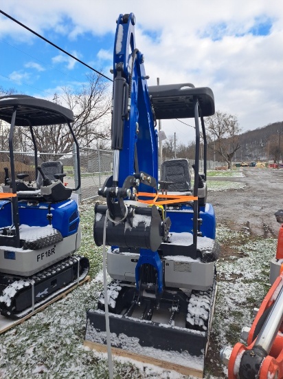 FF Industrial FF18R Mini Excavator - Blue