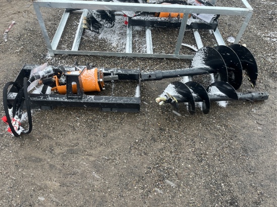 Wolverine Auger Attachment w/ 12" & 18" Bits