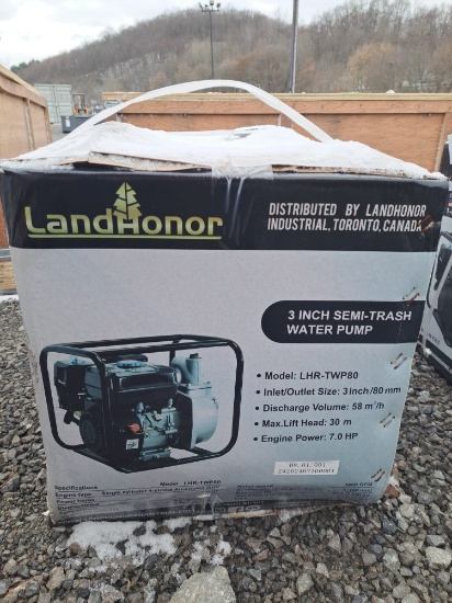 Landhonor 7hp Gasoline Water Pump