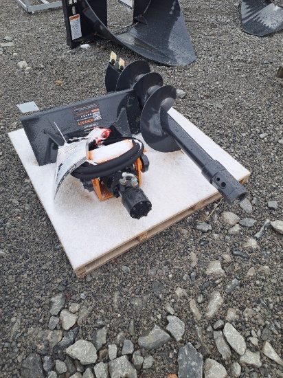 Wolverine Mini Skid Loader Auger Attachment w/ 12" Bit
