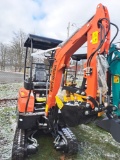 AGT NT18-K Mini Excavator w/ Kubota Diesel, Canopy, Thumb & Blade