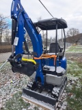 FF Industrial FF18R Mini Excavator - Blue