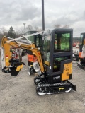 AGT H13R Mini Excavator w/ Full Cab & Thumb