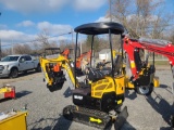 Miva VA15P Mini Excavator w/ Thumb & Pilot Controls