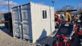 10' Portable Office / Storage Container w/ Man Door & Window