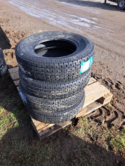 (4) Montreal ST205/75R15 trailer tires
