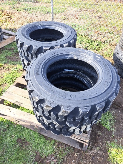 (4) SKS-1 Forerunner 10-16.5 N.H.S Skid steer tire