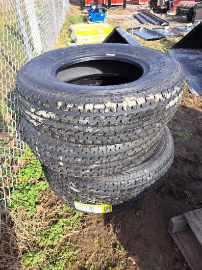 (4) Caraway CT921 ST225/75R15 trailer tires