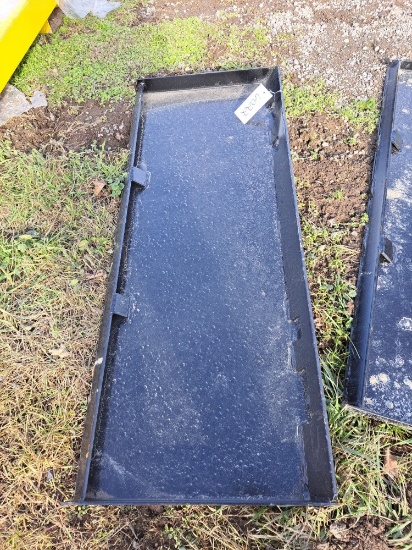 Make-up plate for skid steer