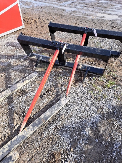 Single prong Hay spear attachment
