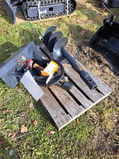 Wolverine Skid steer auger attachment