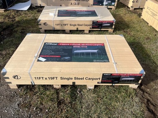 Allmetal 11'X19' Steel Carport