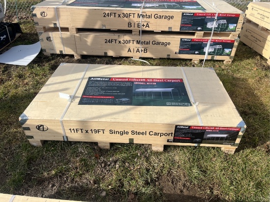 Allmetal 11'X19' Steel Carport