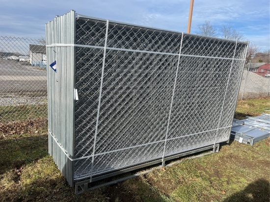 10'x7' portable Chain-link site fence
