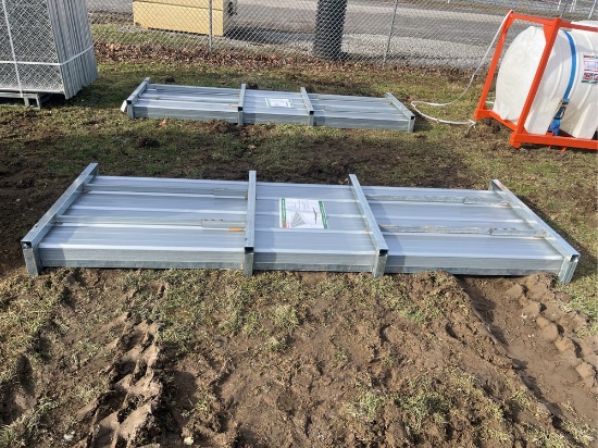 10' Gray steel siding/roofing (100 pieces)