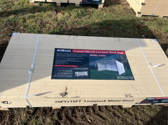 20'x12' Livestock metal shed