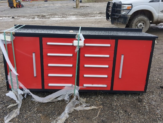 7ft 10 Drawer work bench