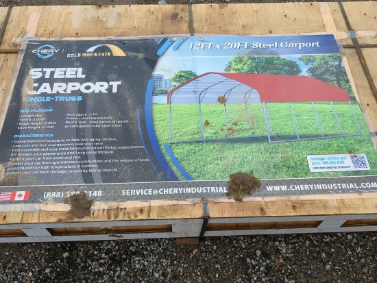 Chery Steel carport single-truss