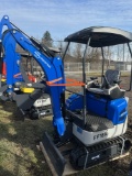 FF Industrial FF 18R gas Mini Excavator w/ Thumb and blade