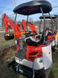 FF Industrial FF 18R gas Mini Excavator w/ Thumb and blade