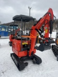 AGT QK20R Mini Excavator w/ Hydraulic thumb and blade
