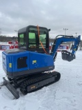 AGT MY50R Mini Excavator w/ full Cab, hydraulic thumb, and blade