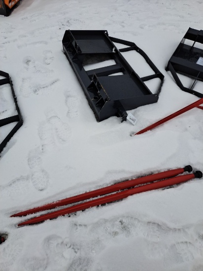 Two Prong bale spear attachment