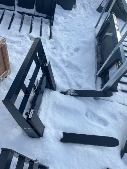 Wolverine Mini skid steer fork attachment