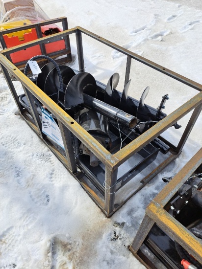 AGT Mower King Skid loader Auger attachment