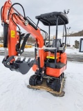 AGT QK18K-C Mini Excavator  *Diesel* w/ Hydraulic thumb and blade