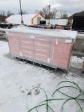 7FT WorkBench with 10 Drawers & 2 Cabinets