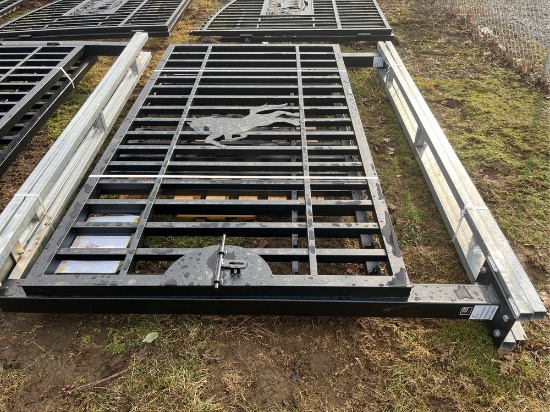 All-Metal 20 ft x 7 ft Metal Farm Gate