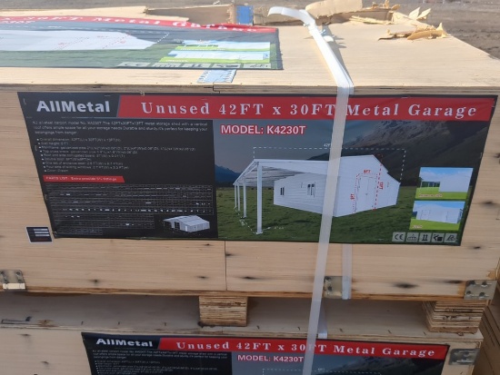 All metal  42' x 30 Metal storage shed