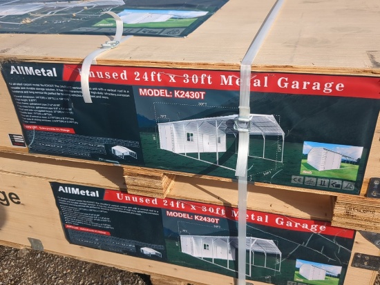All metal 24' x 30' Metal Garage