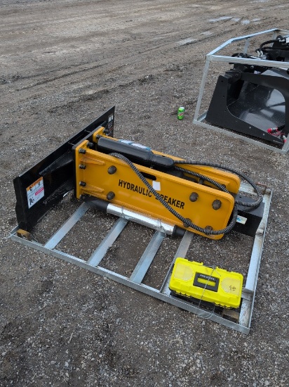 Wolverine Skid Steer Concrete Breaker Attachment