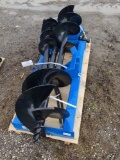GIYI Skid Steer Auger attachment 8,12, and 16 inch bits