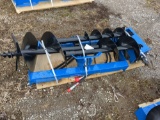 GIYI Skid Steer Auger attachment 8,12, and 16 inch bits