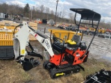 Miva VA08 Mini Excavator w/ thumb blade and canopy