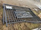 All-Metal 20 ft Bi-Parting Wrought Iron Gate