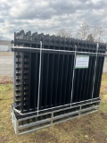 All-Metal10 ft x 7 ft Steel Site Fence