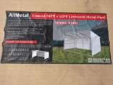 All metal  20' x 12' Livestock shed